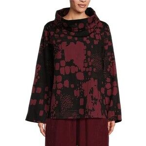 NWT Bryn Walker Etta Organic Cotton Poplin Cowl Neck Tunic‎ Top Size XXS Artsy